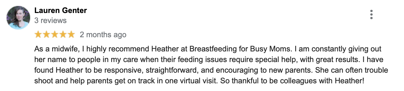 review of breastfeeding for busy moms